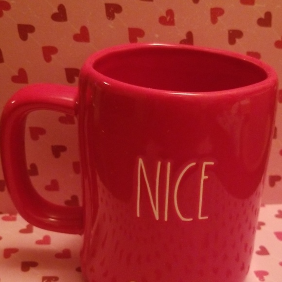 Rae Dunn Red 2 sided  "NAUGHTY/NICE" coffee mug - Picture 2 of 5